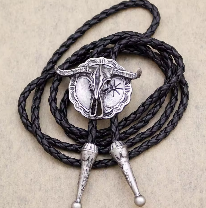 Tie Bolo longhorn rodeo