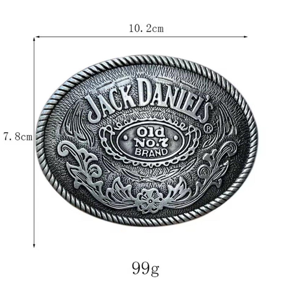 Buckle jack daniels oval