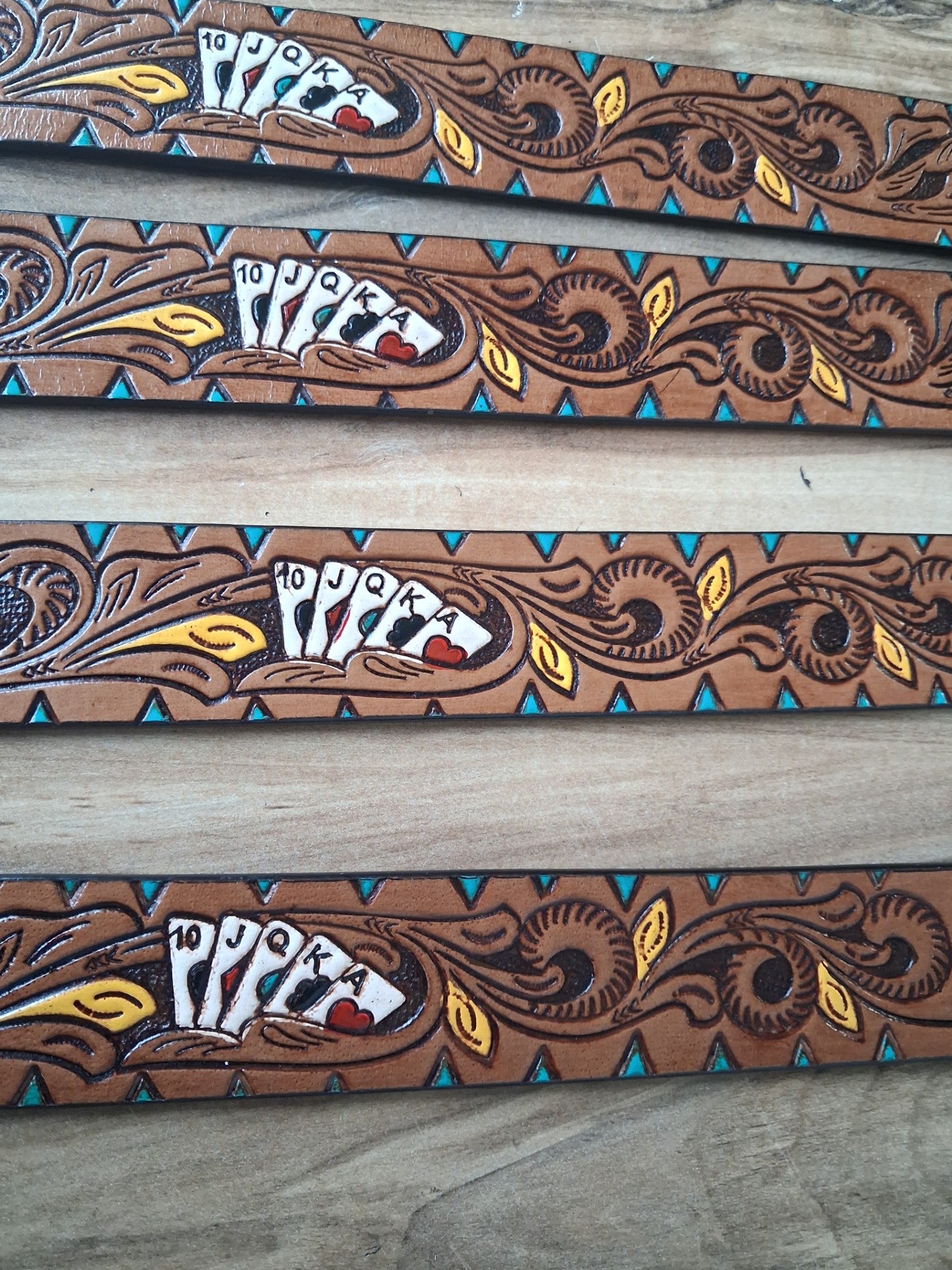 Deck of cards and scroll