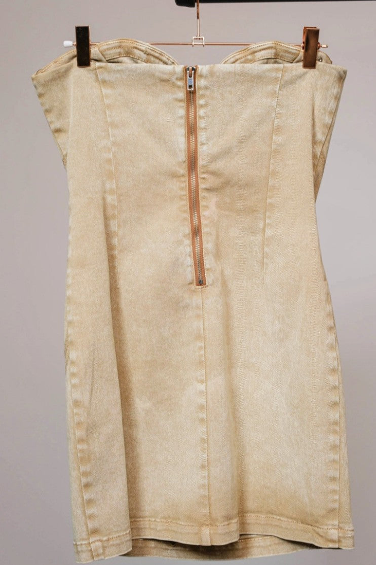 Bella Sweetheart denim dress