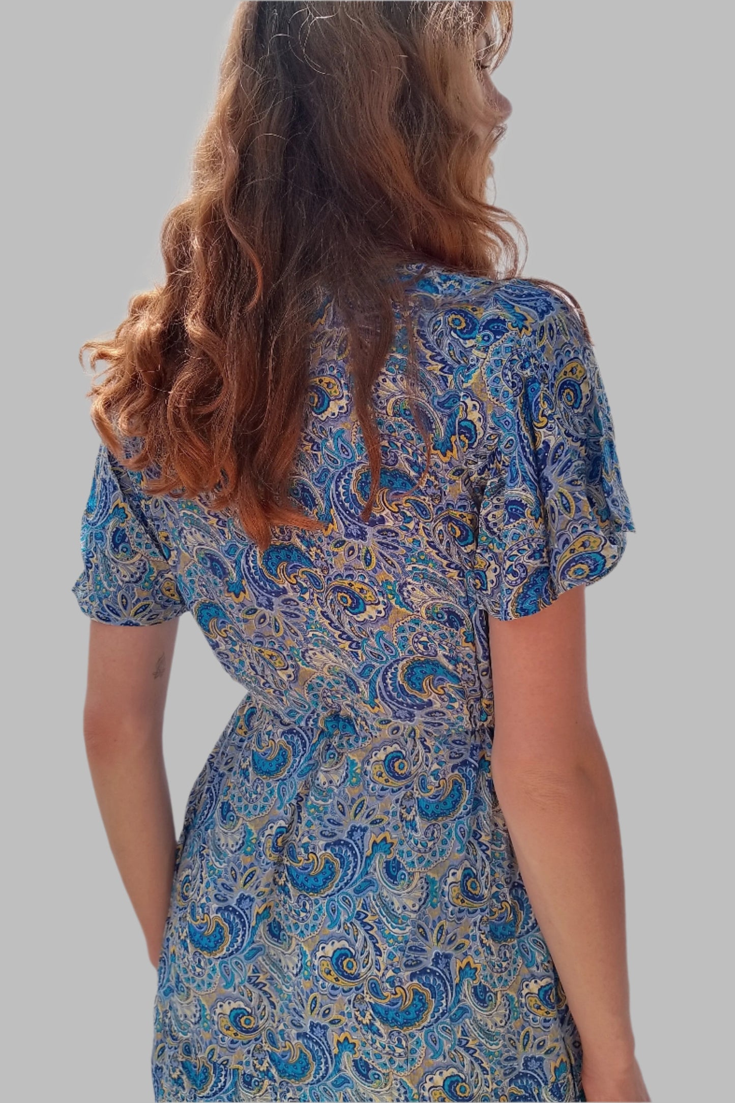 Signature Lilly dress 3/4 Blue