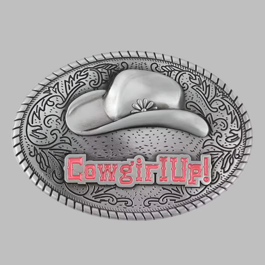 Buckle Cowgirl Up