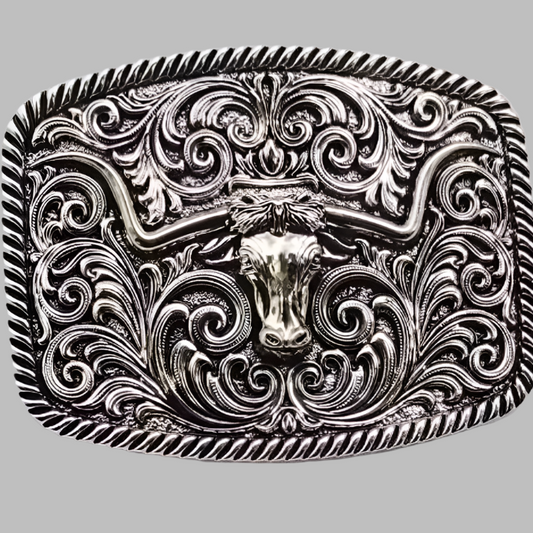 Buckle longhorn (silver)