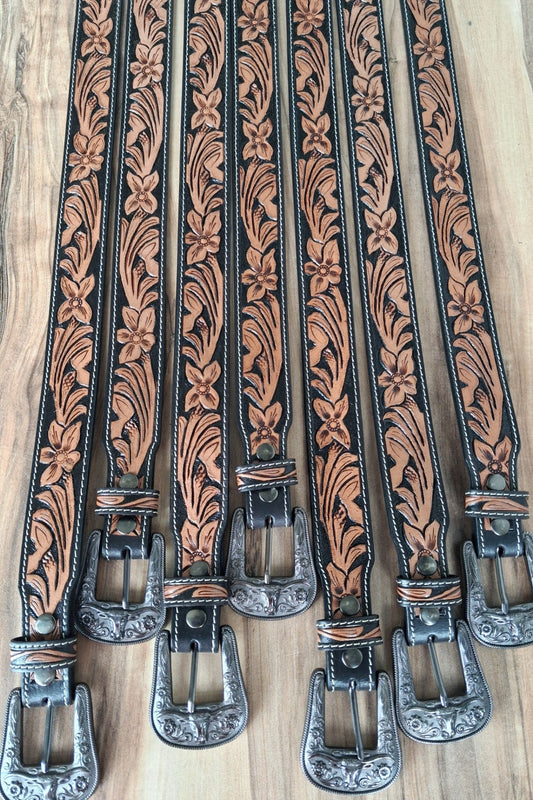 Belt Jan (western tooled leather belt)