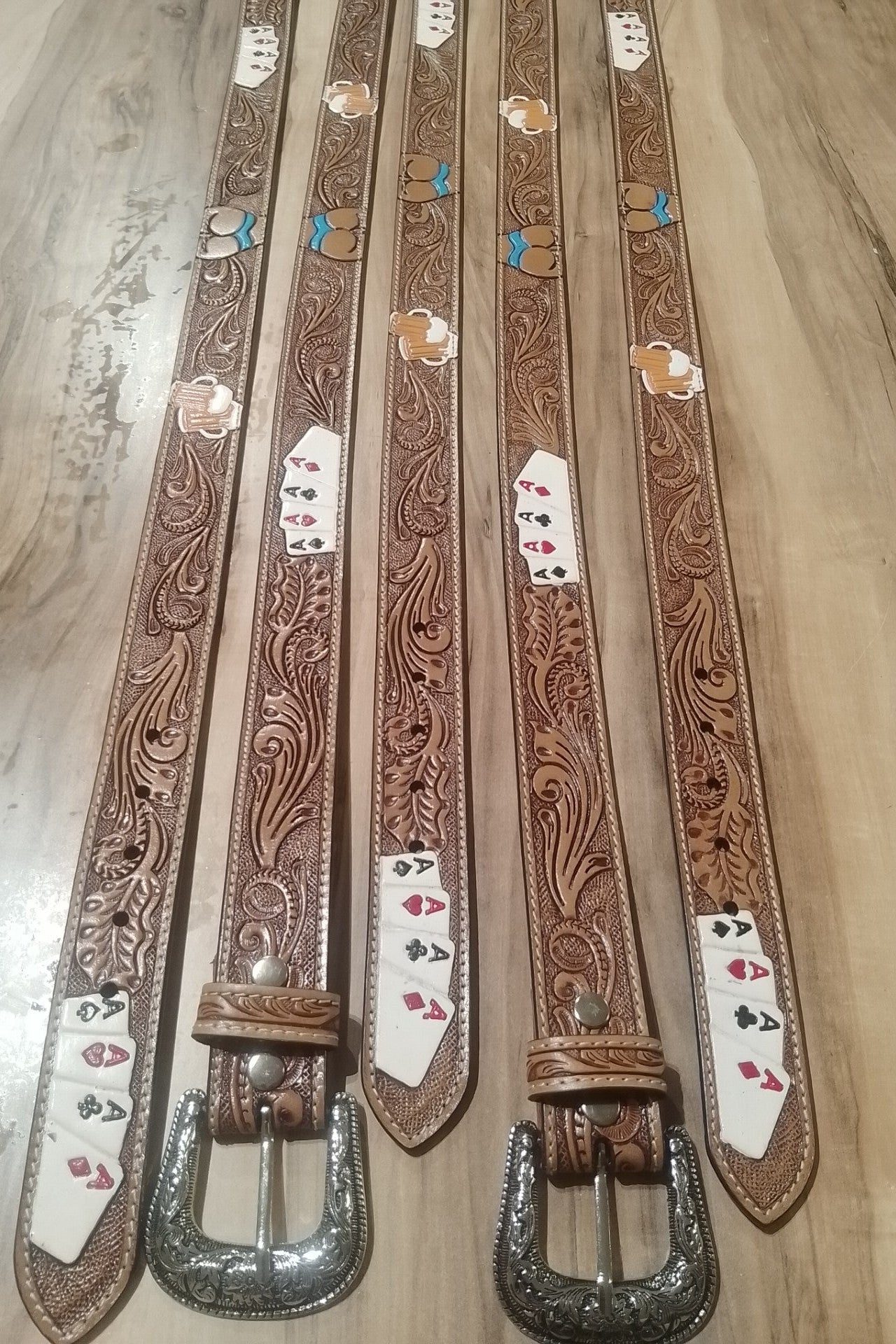 Belt Cards and bikini bottoms