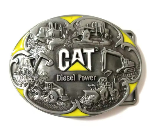 Buckle Cat diesel Power oval