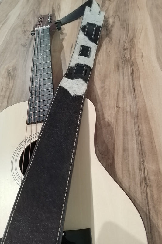 Guitar strap cowhide finish