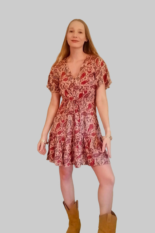 Signature dress brown plum