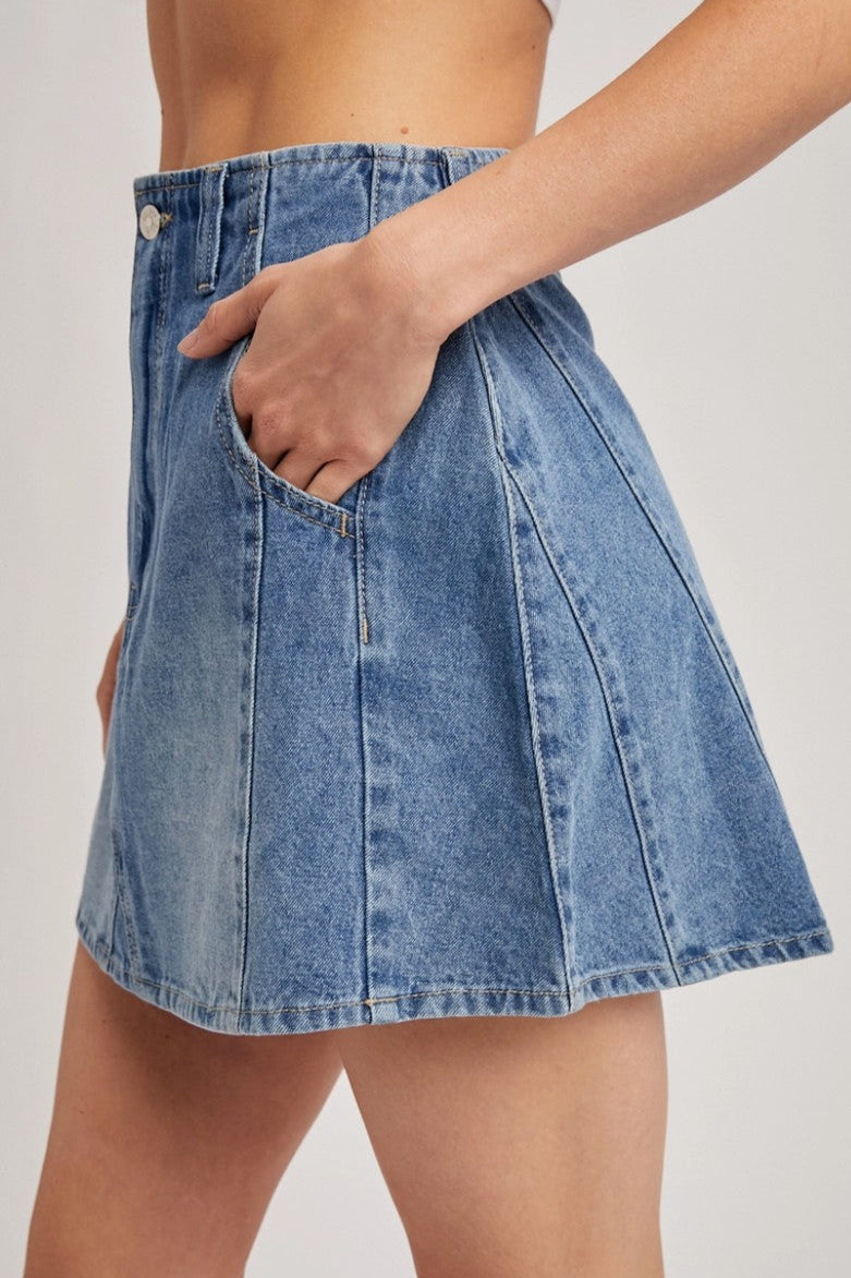Bella denim skirt