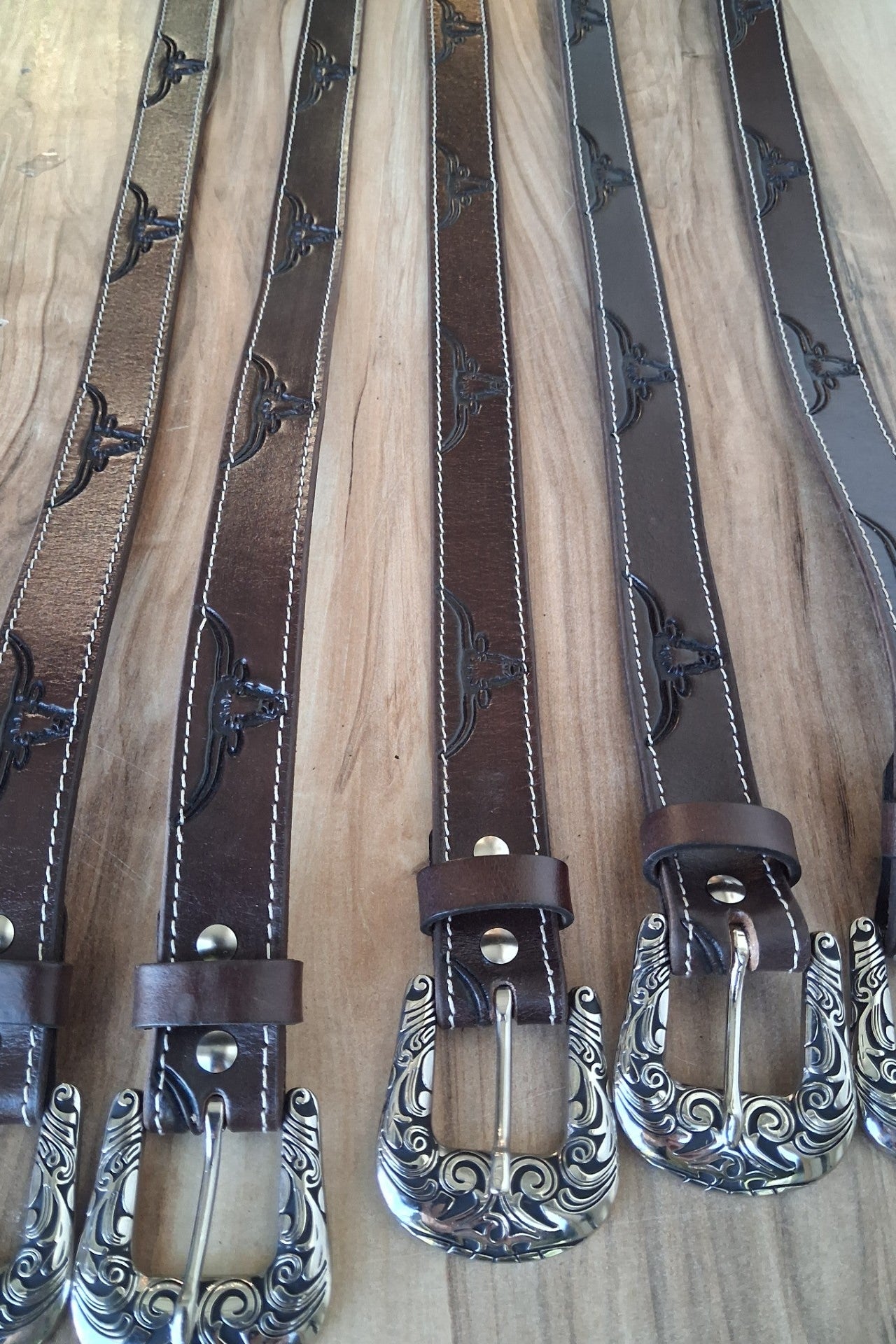 Belt Junior longhorn (dark brown)