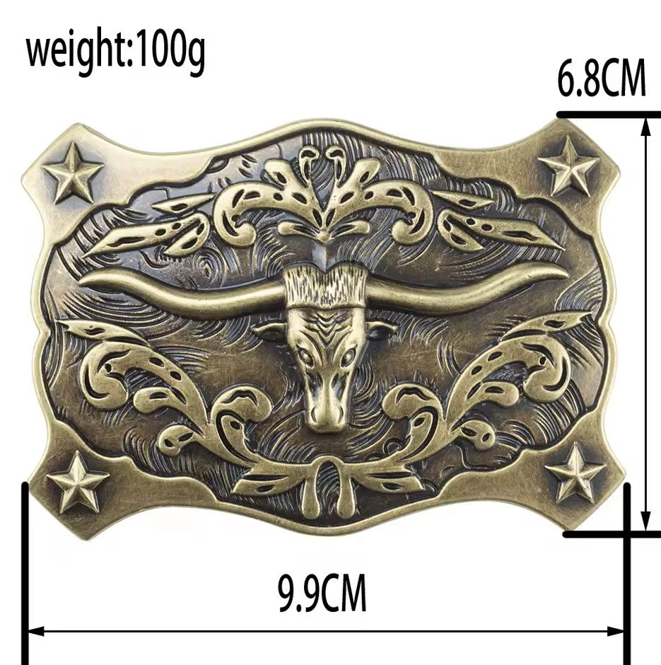 Buckle Bull head gold